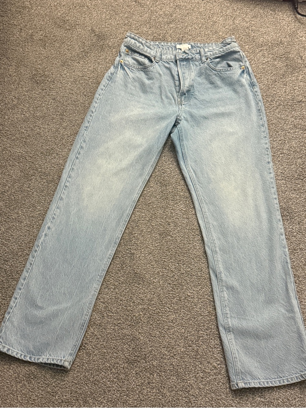 H&M Light Wash Women's Straight-Leg Jeans